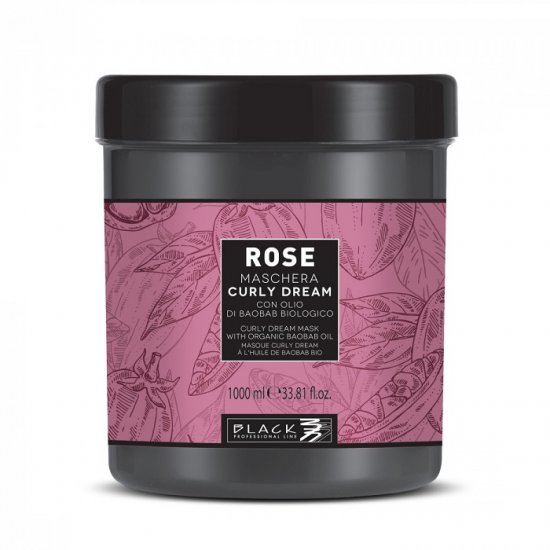 BLACK PROFESSIONAL ROSE Curly Machera Capelli Ricci 1000 ml - Clicca l'immagine per chiudere
