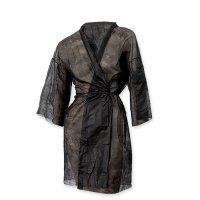 KIMONO MONOUSO ESTETICA PARRUCCHIERE IN TNT NERO