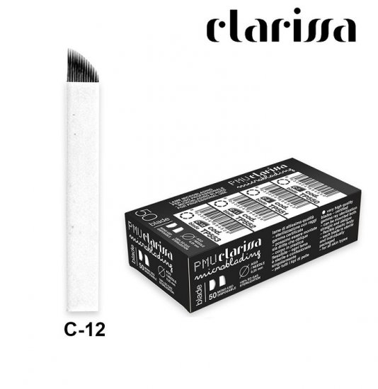 CLARISSA AGHI PER MICROBLADING C-12 CURVE BLADE - 50 PZ - Clicca l'immagine per chiudere