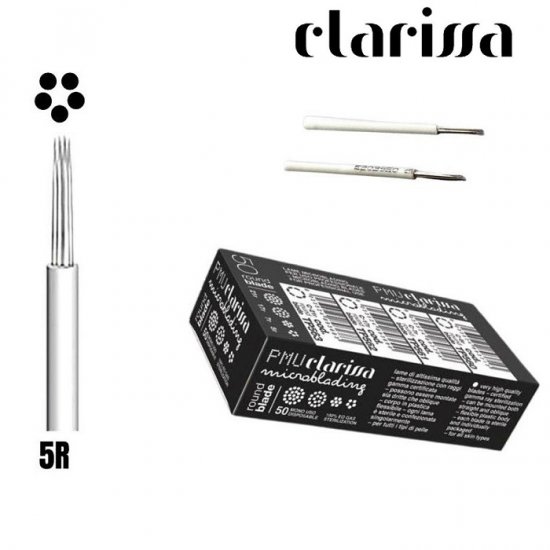 CLARISSA PUNTE PER MICROBLADING C-5R ROUND NEEDLES - 50 PZ - Clicca l'immagine per chiudere