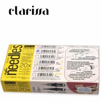 CLARISSA AGHI SOPRACCIGLIA PER DERMOGRAFO 1R-020 MM - 20 PZ