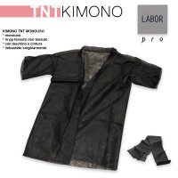 KIMONO MONOUSO ESTETICA PARRUCCHIERE IN TNT NERO