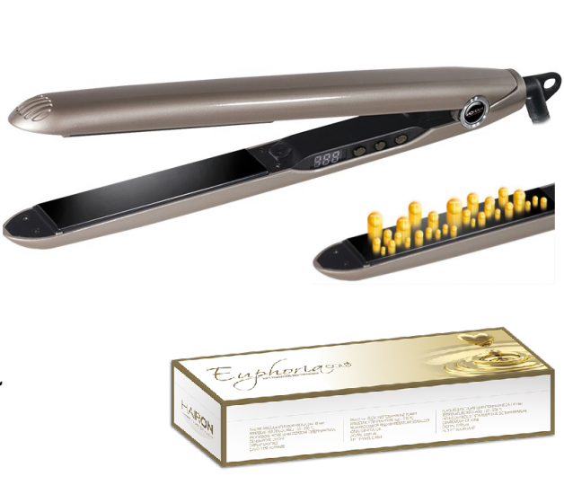 PIASTRA CAPELLI PROFESSIONALE IONIZZANTE EUFHORIA GOLD HAIRON - Clicca l'immagine per chiudere