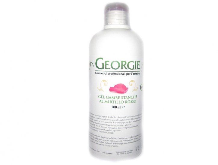 GEL GAMBE STANCHE AL MIRTILLO ROSSO 500 ML - Clicca l'immagine per chiudere