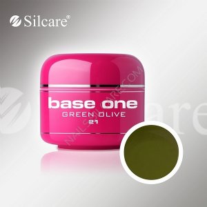 SILCARE BASE ONE GEL COLOR UNGHIE 21 GREEN OLIVE