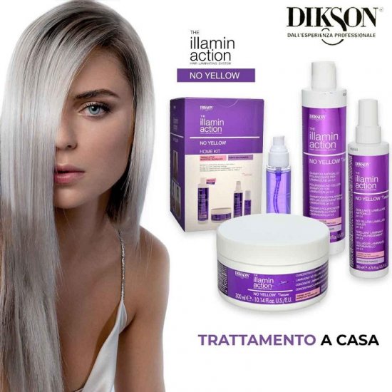 DIKSON KIT LAMINAZIONE CAPELLI ILLAMINACTION NO YELLOW HOME