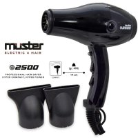 ASCIUGACAPELLI MUSTER COMPATTO 2500 - NERO 2100 watt