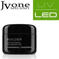 JVONE MILANO UV/LED SYSTEM GEL MONOFASICO TRASPARENTE 30 ML