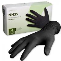 GUANTI NITRILE NERO 100 PZ WALKING