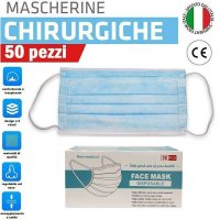 MASCHERINA CHIRURGICA FILTRANTE PROTETTIVA 3 VELI TNT DA 50 PZ MASCHERINA CHIRURGICA FILTRANTE PROTETTIVA 3 VELI TNT DA 50 PZ