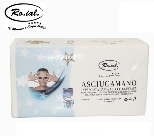 ASCIUGAMANI ROIAL CARTA MONOUSO PURA CELLULOSA 60 PZ - Clicca l'immagine per chiudere