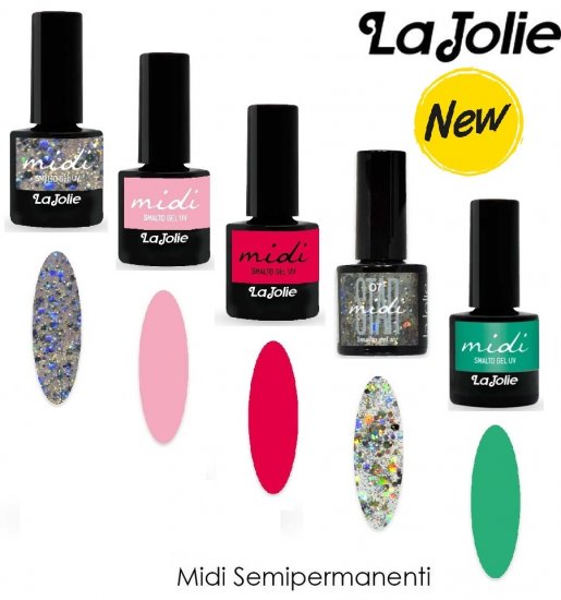 LA JOLIE SMALTO SEMIPERMANENTE MIDI NAIL POLISH GEL - Clicca l'immagine per chiudere