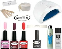 KIT UNGHIE SMALTO SEMIPERMANENTE NAILS POLISH LED / UV XSTREAM KIT UNGHIE SMALTO SEMIPERMANENTE NAILS POLISH LED / UV XSTREAM