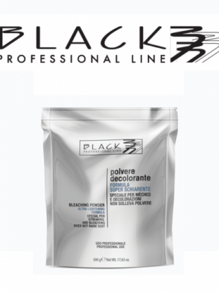 Black professional polvere decolorante super schiarente 500 gr