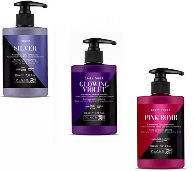 Toner / balsamo colorante e nutriente black professional