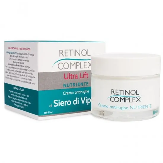 Retinol complex crema antirughe nutriente al siero di vipera