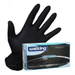Guanti nitrile nero 100 pz Walking