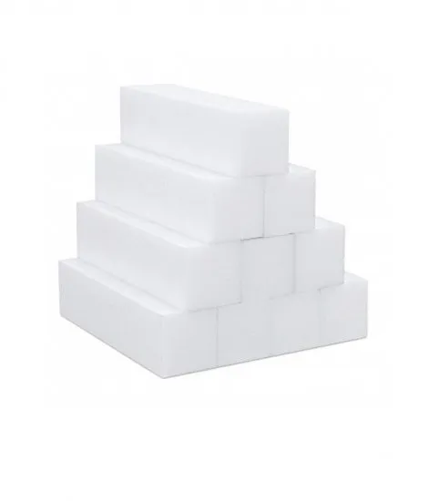 Lima unghie buffer mattoncino 4 facce bianco lotto 10 pz