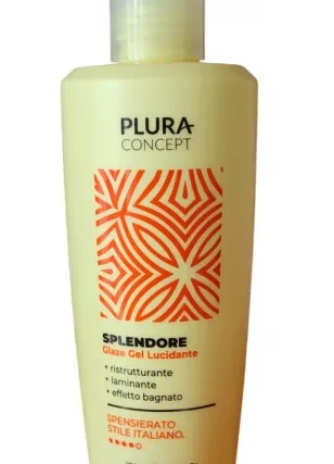Glaze gel strong trattamento cosmetico per capelli 250 ml plura