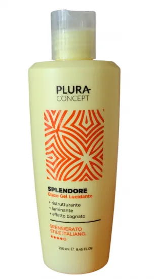 Glaze gel strong trattamento cosmetico per capelli 250 ml plura