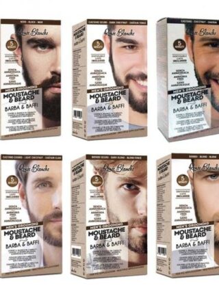 Colorazione tintura per barba e baffi