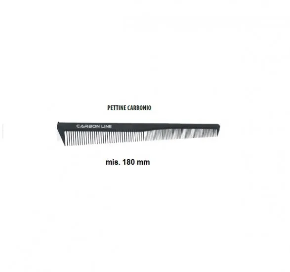 Pettine capelli in carbonio antistatico sfumatura
