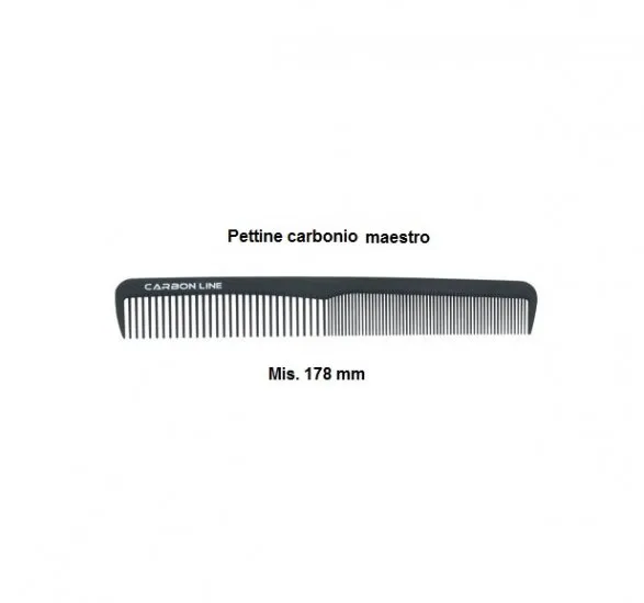 Pettine capelli in carbonio antistatico maestro