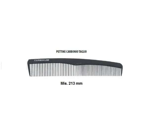 Pettine capelli in carbonio antistatico taglio