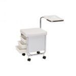 Carrello estetica-manicure con seduta colore "bianco"