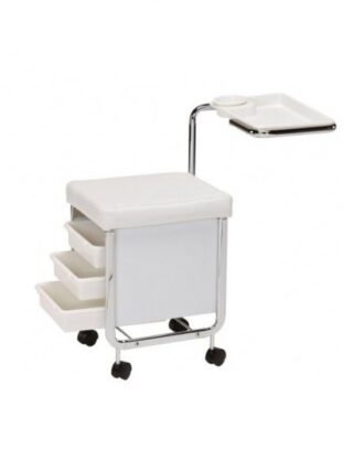 Carrello estetica-manicure con seduta colore "bianco"