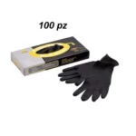 Guanto monouso in nitrile nero 100 pz