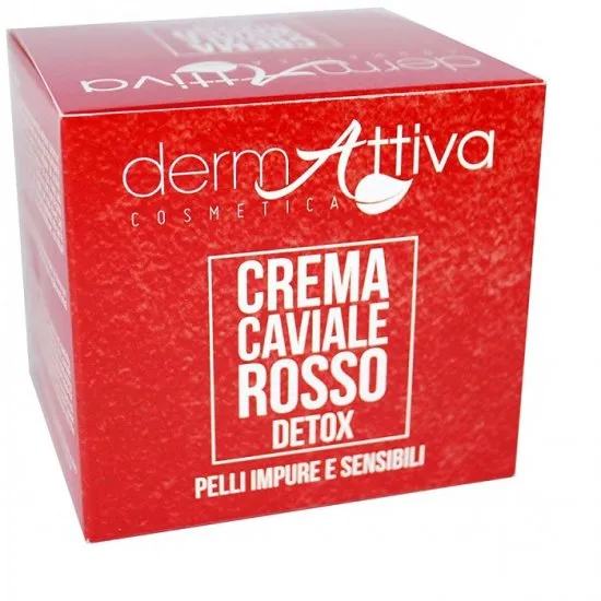 Crema viso idratante al caviale rosso detox