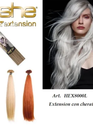 Hair extension cheratina 100% capelli naturali she 45/50 cm