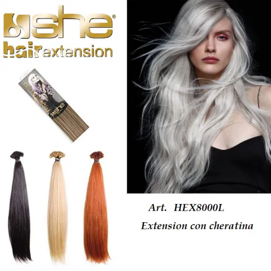 Hair extension cheratina 100% capelli naturali she 45/50 cm