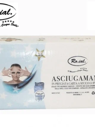 Asciugamani roial carta monouso pura cellulosa 60 pz
