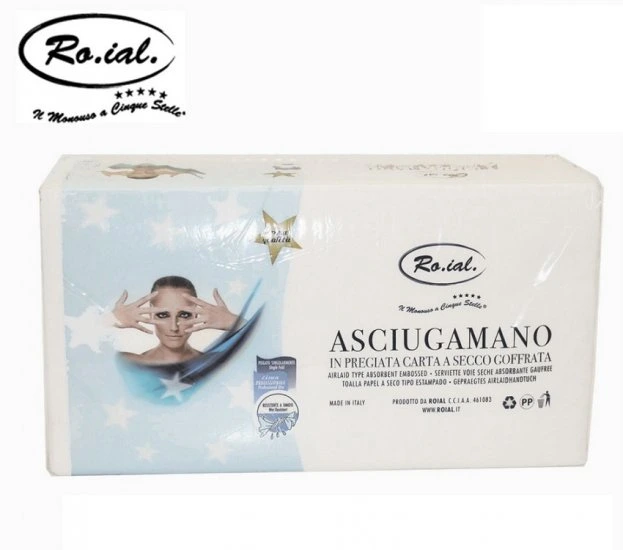 Asciugamani Roial carta monouso pura cellulosa tnt 60 pz